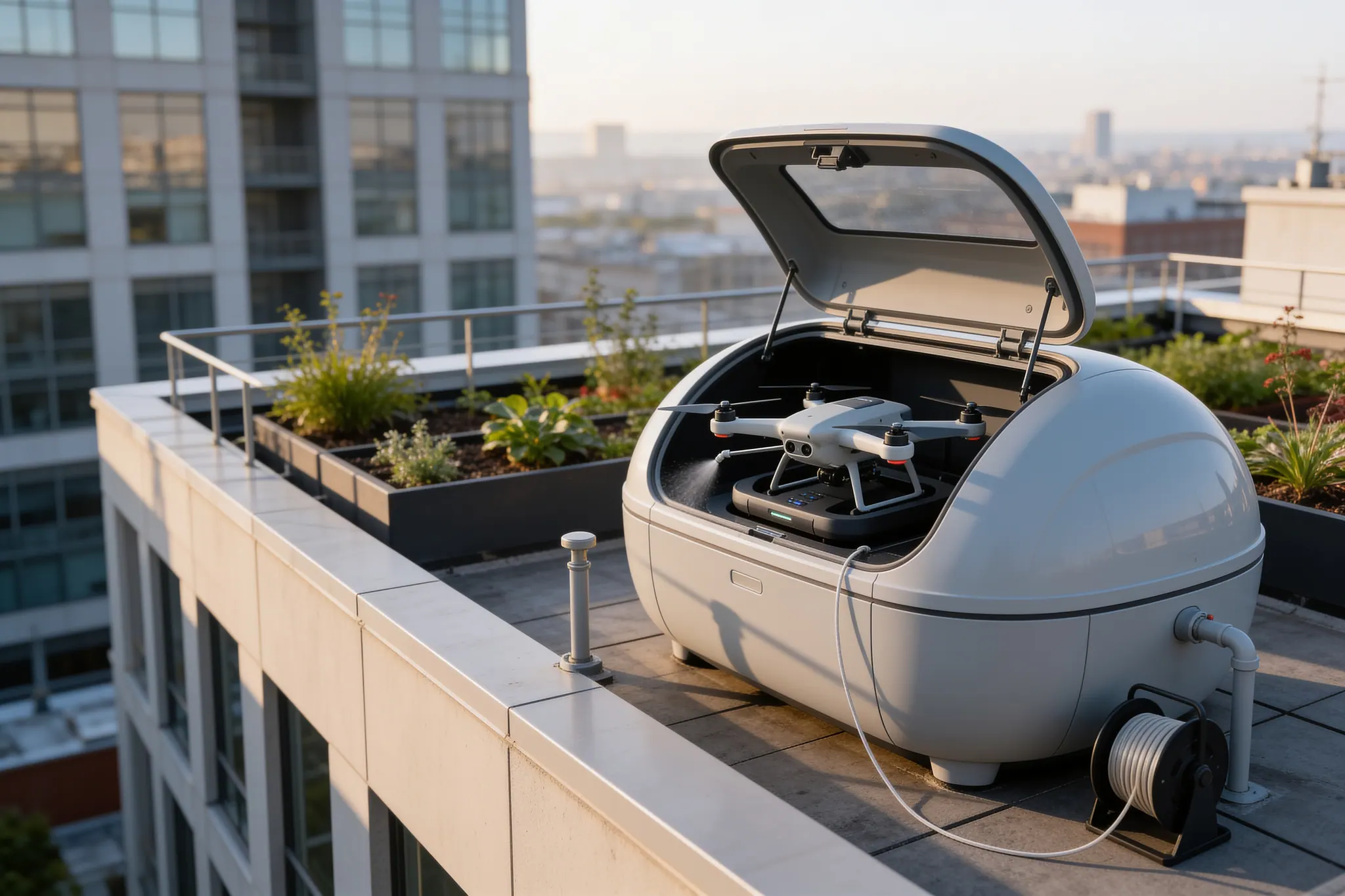 Commercial system: For buildings under 70 metres
