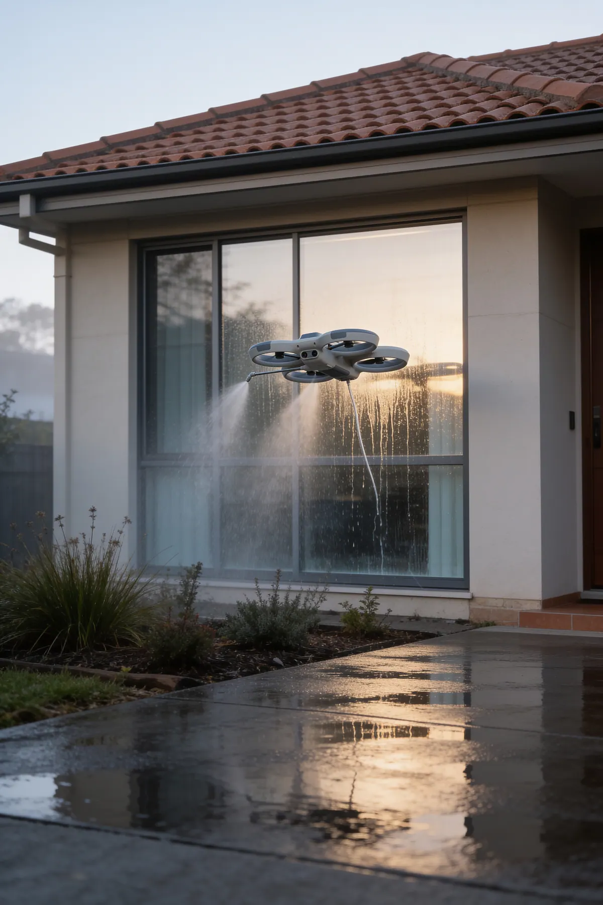 Homes: Windows, walls, roofing and the driveway, started from the app.